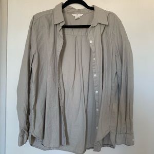 Sage green button down